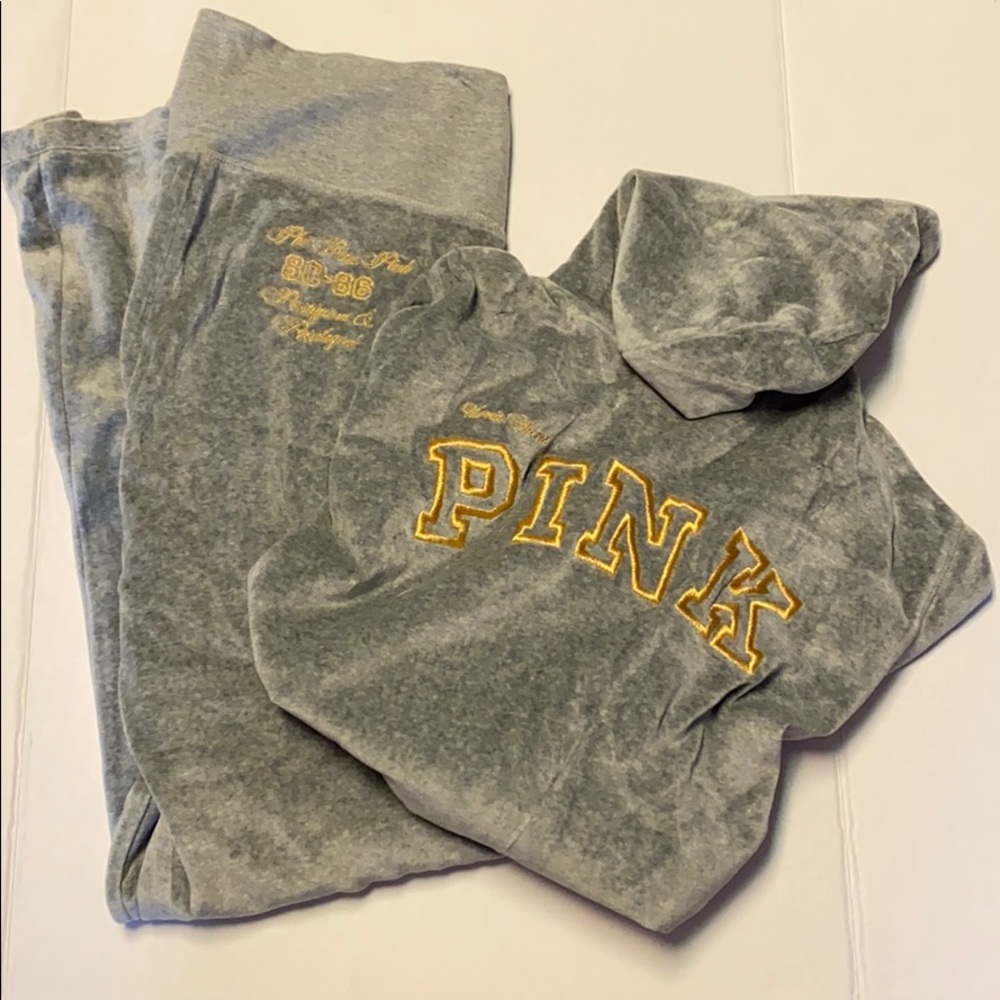 Vintage Pink RARE 2006 velour hoodie & yoga pants